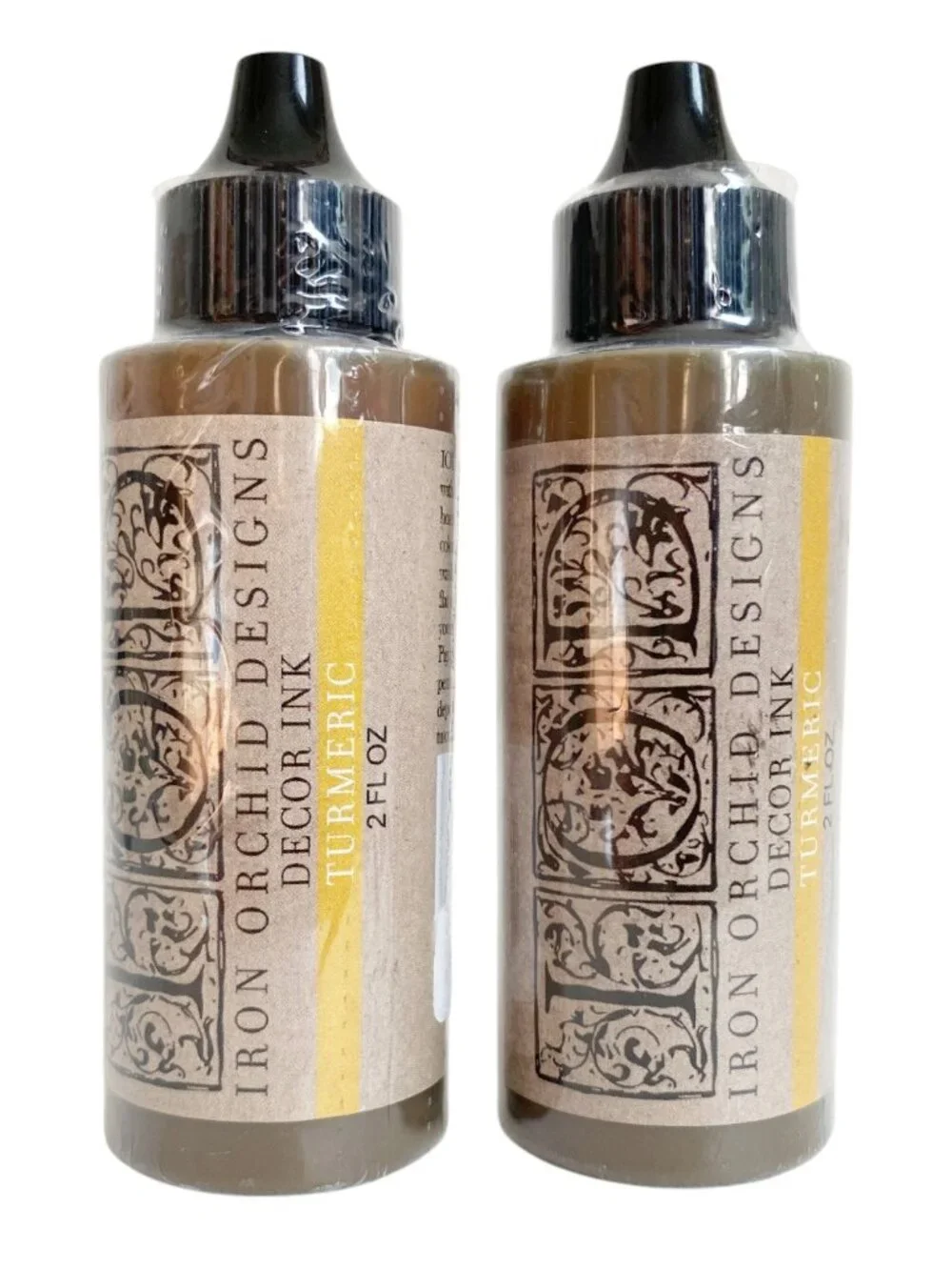 Iron Orchid Designs TURMERIC Decor Ink Stamps IOD Mixed Media Crafts NEW 2 OZ